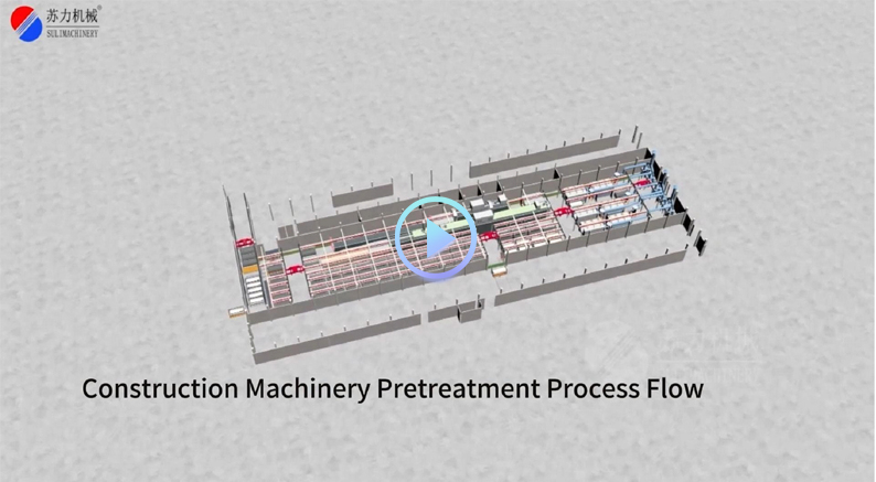 Construction Machinery Pretreatment Process Flow